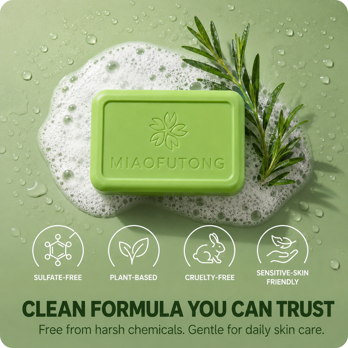 Tea Tree Antifungal Soap Bar – Deep Cleansing Skin Care